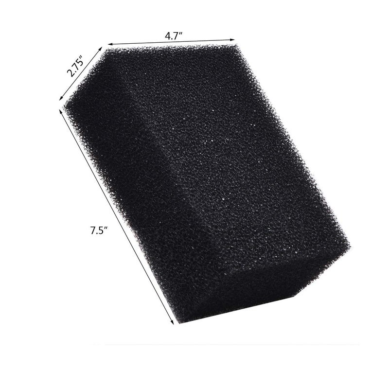 Hipanda Filter Foam Sponges, Bio Sponge Filter Media Pad, Cut-to-Size Foam for Aquarium Fish Tank (7.5" x 4.7" x 2.75") - Image 2